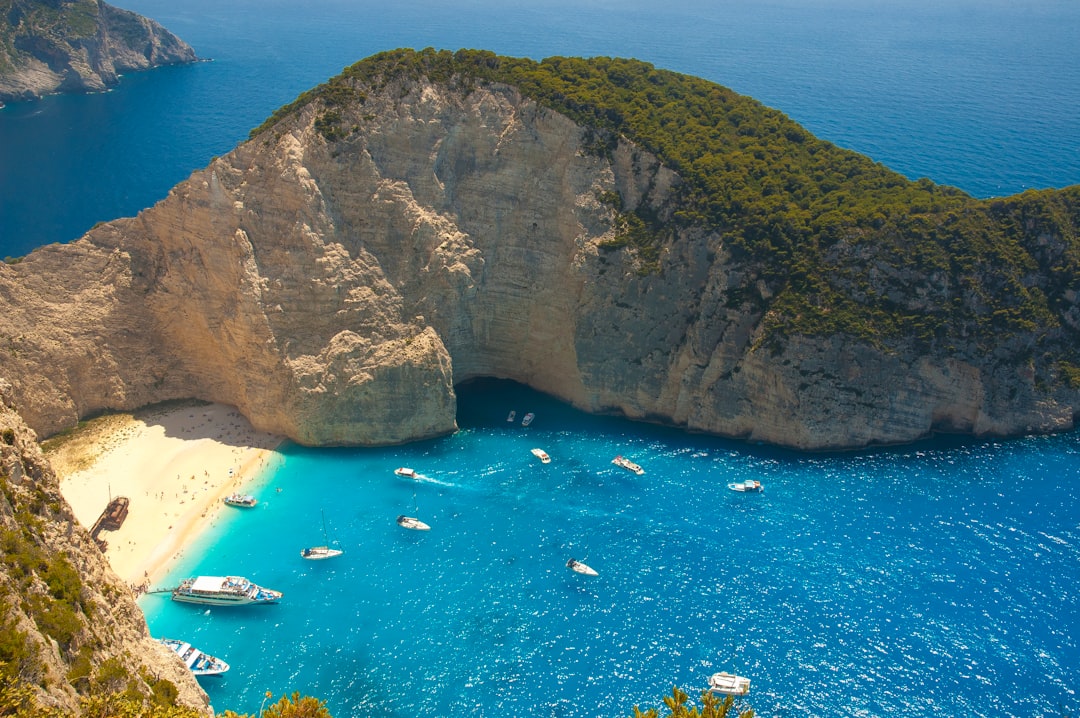 green island aerial scenery