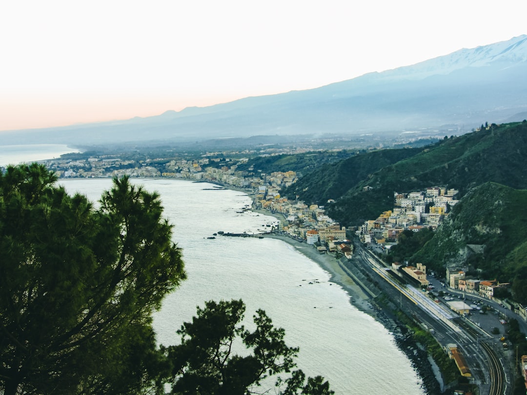 a view of a city and a body of water