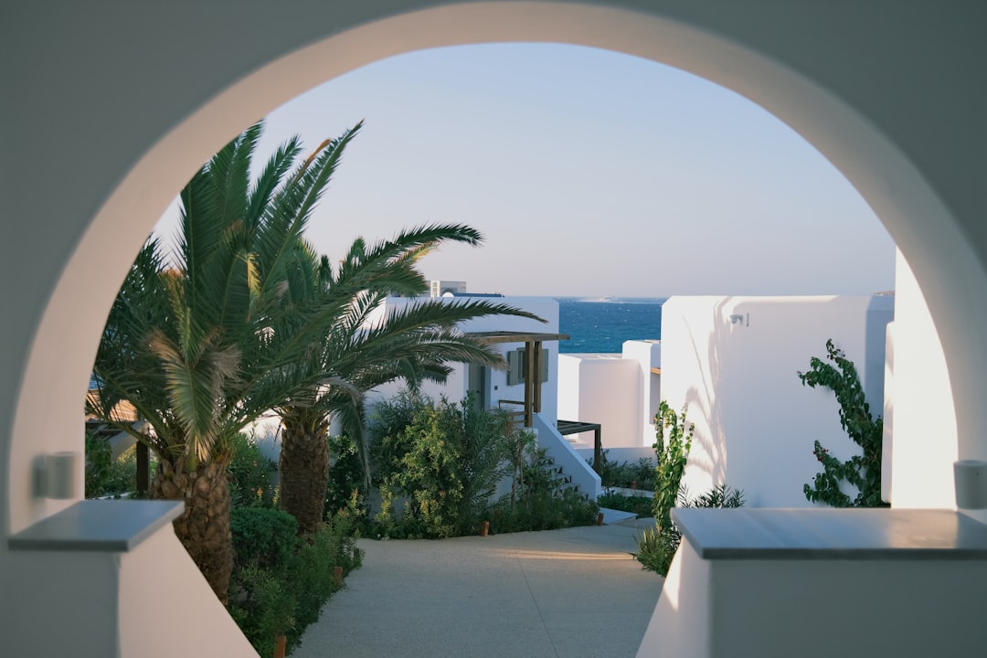a view of the ocean through a circular window